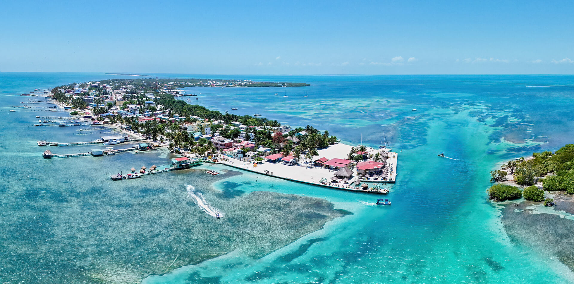 Caye Caulker aerial view