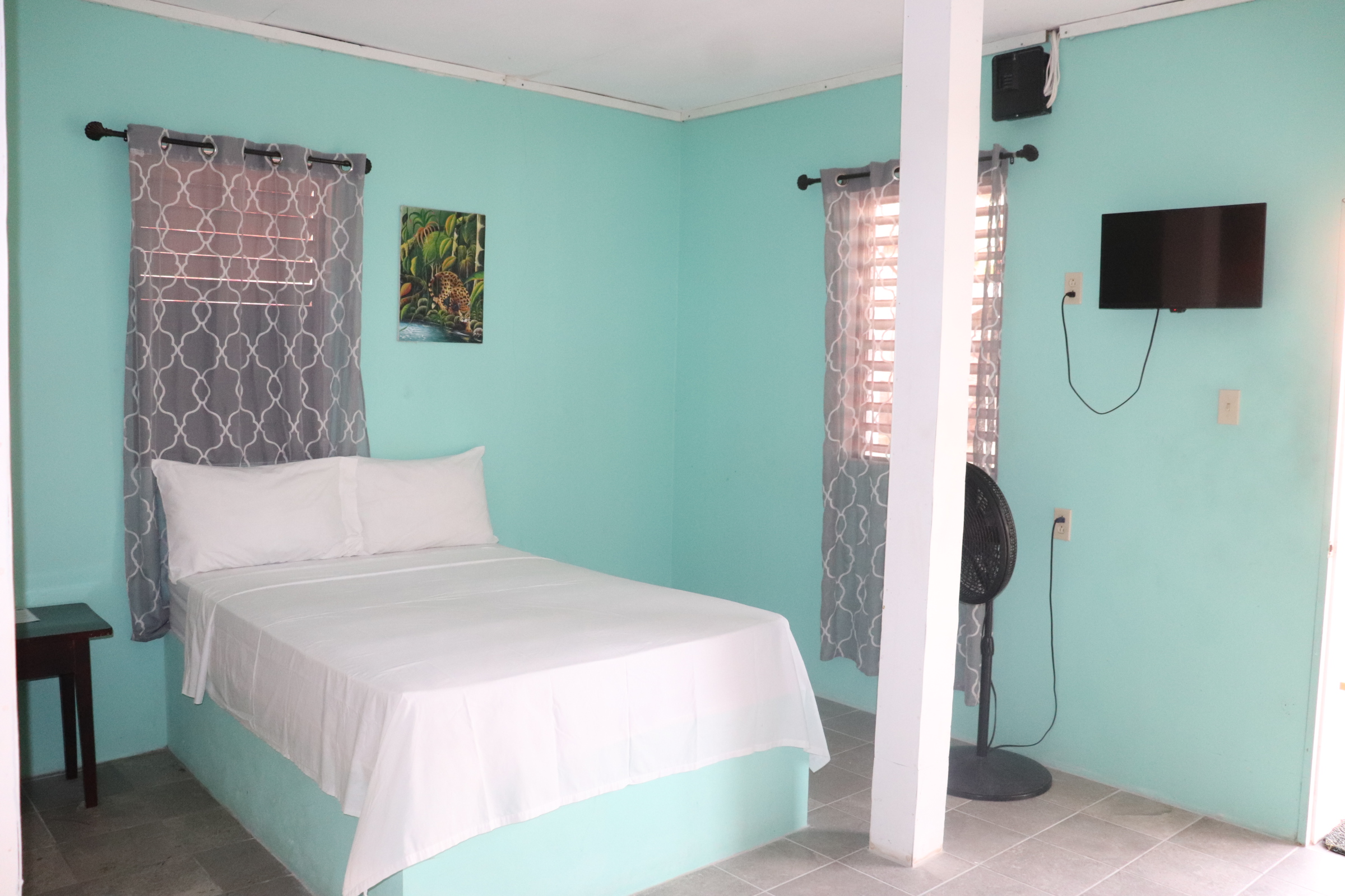 Fan Room with Two Beds